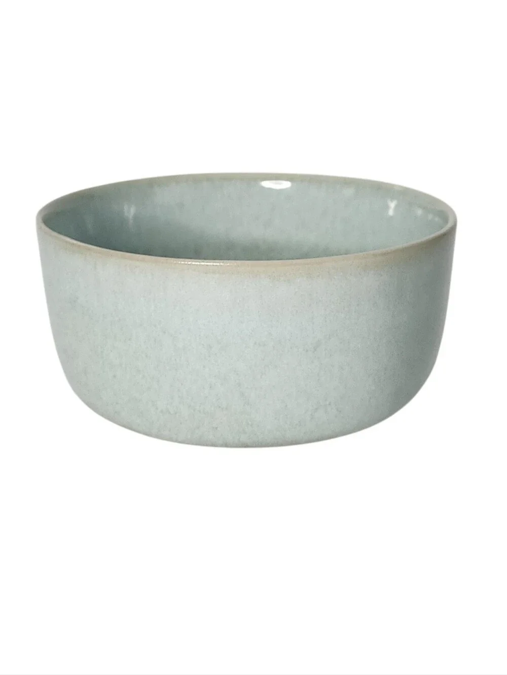 Barcela Portugal Reactive Glaze Pottery Round Serving Bowl Celadon Green BA73